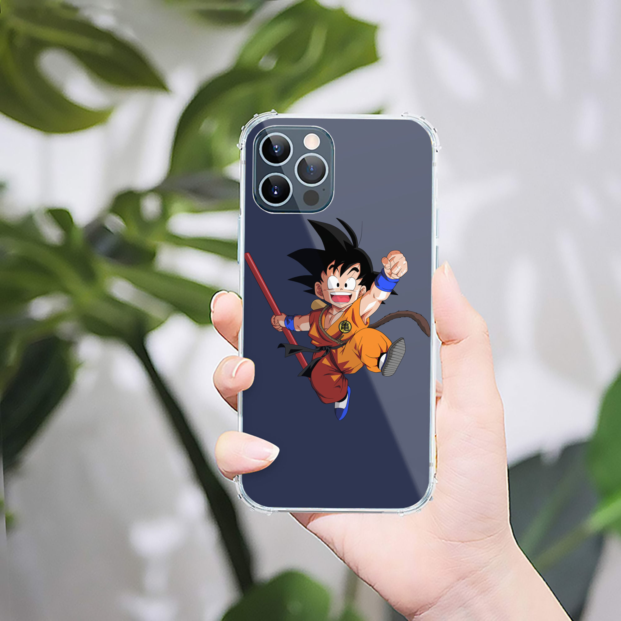 （画像用） ドラゴンボール 孫悟空（そん ごくう）Son Goku カカロット DRAGON BALL Kakarotto 【iPhone 12シリーズ対応】透明スマホケース（クリアソフトケース）